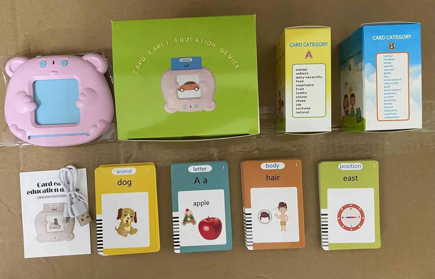 Children's Early Education English Learning Machine – Interactive Card-Based Enlightenment Toy