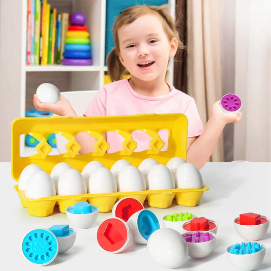 Montessori Smart Egg Toy for Kids – Educational Shape Matching & Sorting Game for Children