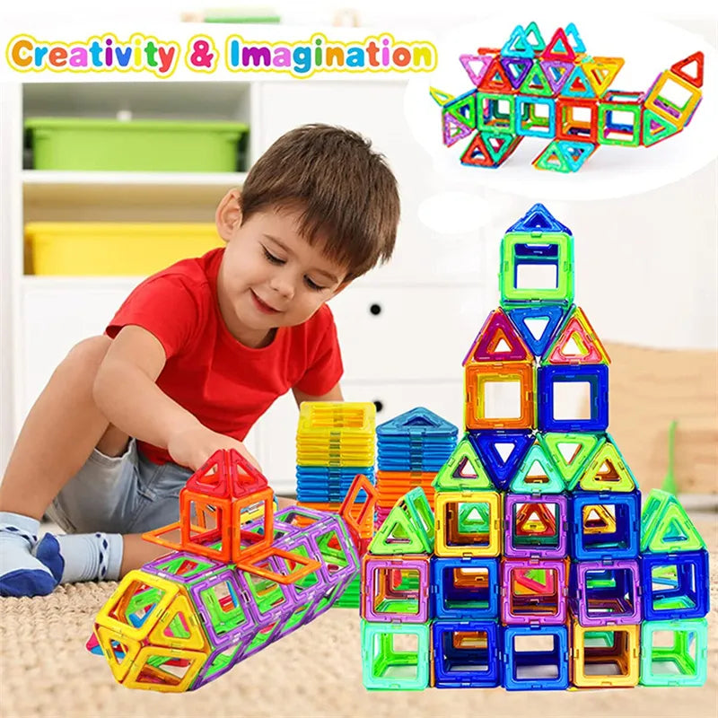 Magnetic Building Blocks Set – DIY Construction Toy for Kids | Creative Designer Set for Children