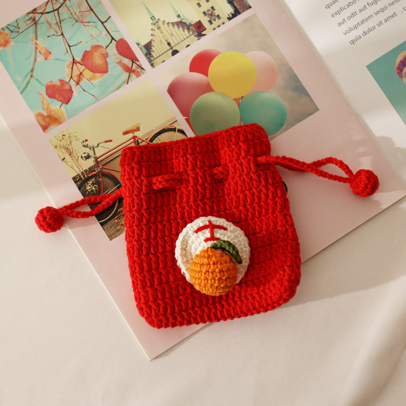 Good Luck And Good Meaning Hand-woven Coin Purse