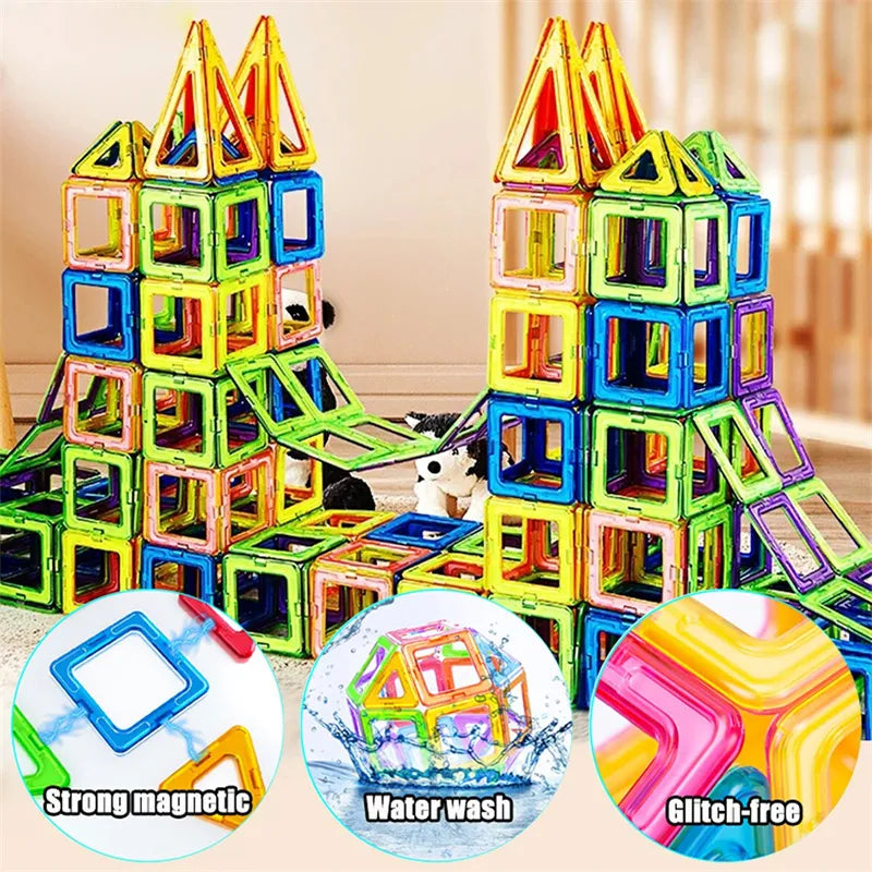 Magnetic Building Blocks Set – DIY Construction Toy for Kids | Creative Designer Set for Children